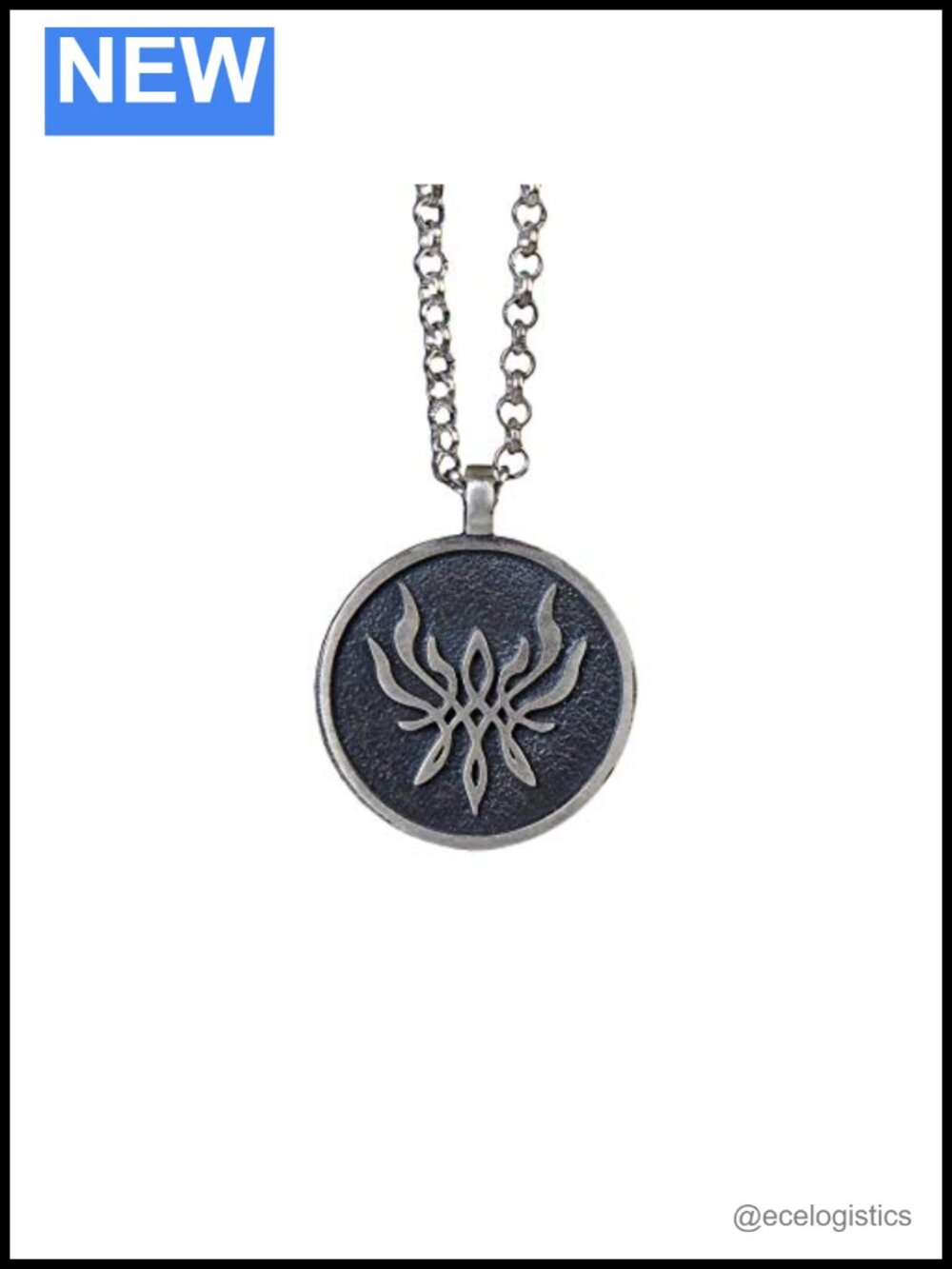 Handmade 925 Sterling Silver Pendant Necklace 22in Fantasy Charm